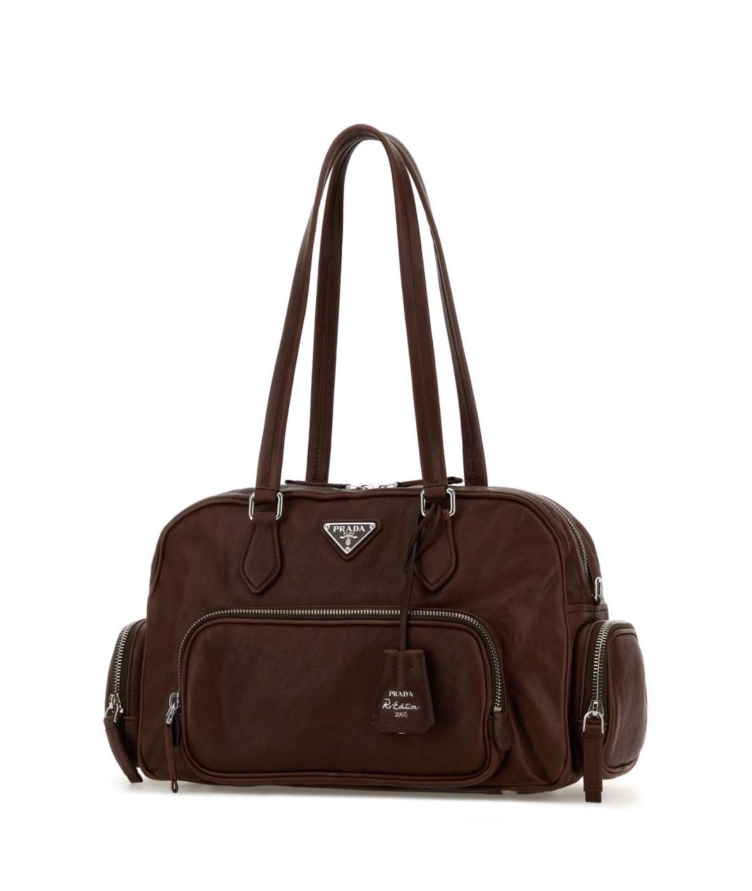 PRADA Коричневая кожаная сумка через плечо, фото 2