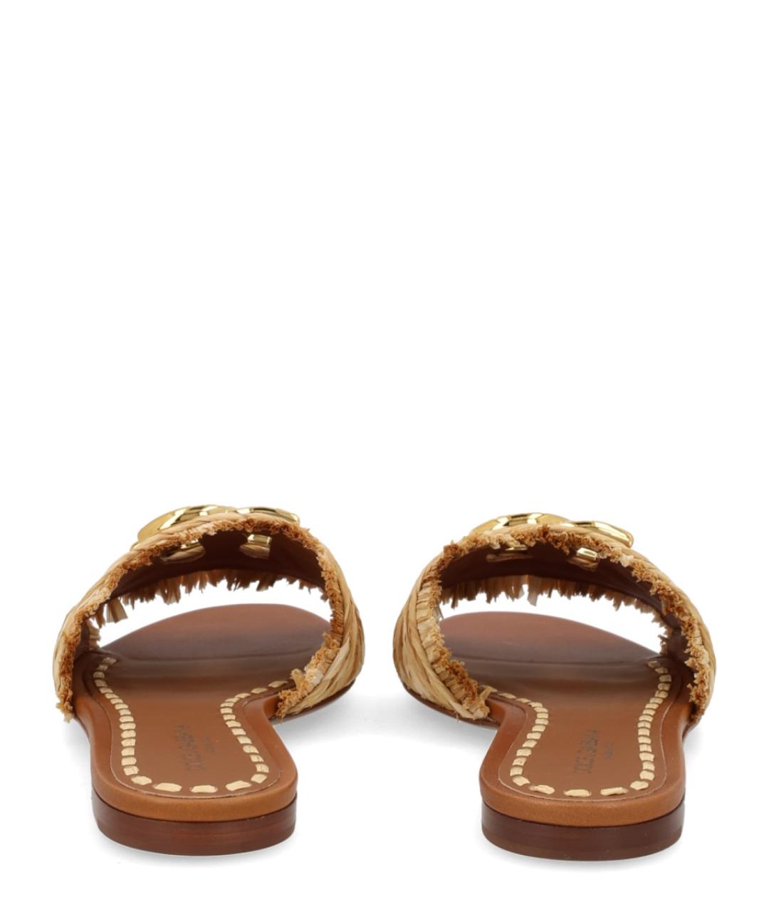 DOLCE&GABBANA Бежевые шлепанцы, фото 4