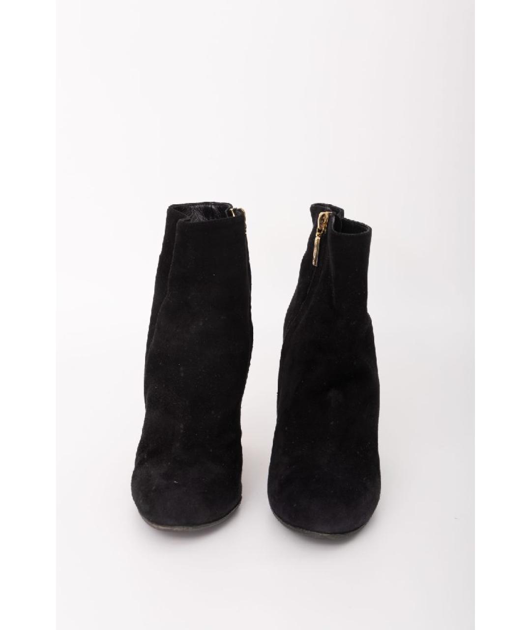 DOLCE&GABBANA Черные замшевые ботильоны, фото 2