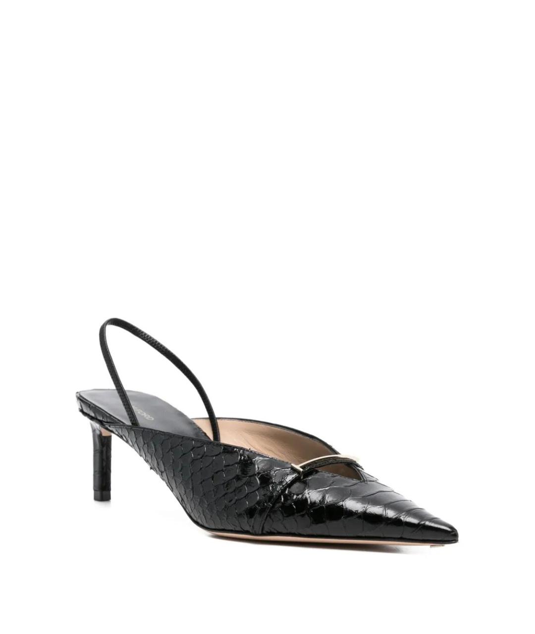 TOM FORD Черные кожаные туфли, фото 3