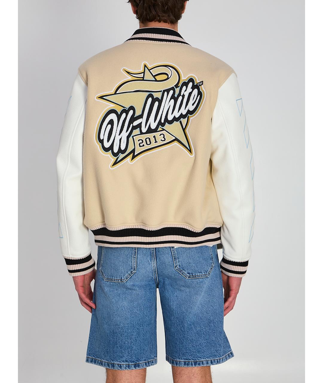 OFF-WHITE Бежевая куртка, фото 5