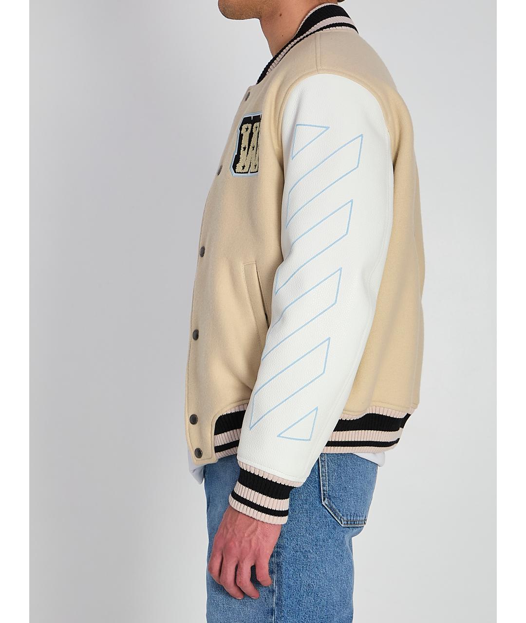 OFF-WHITE Бежевая куртка, фото 4
