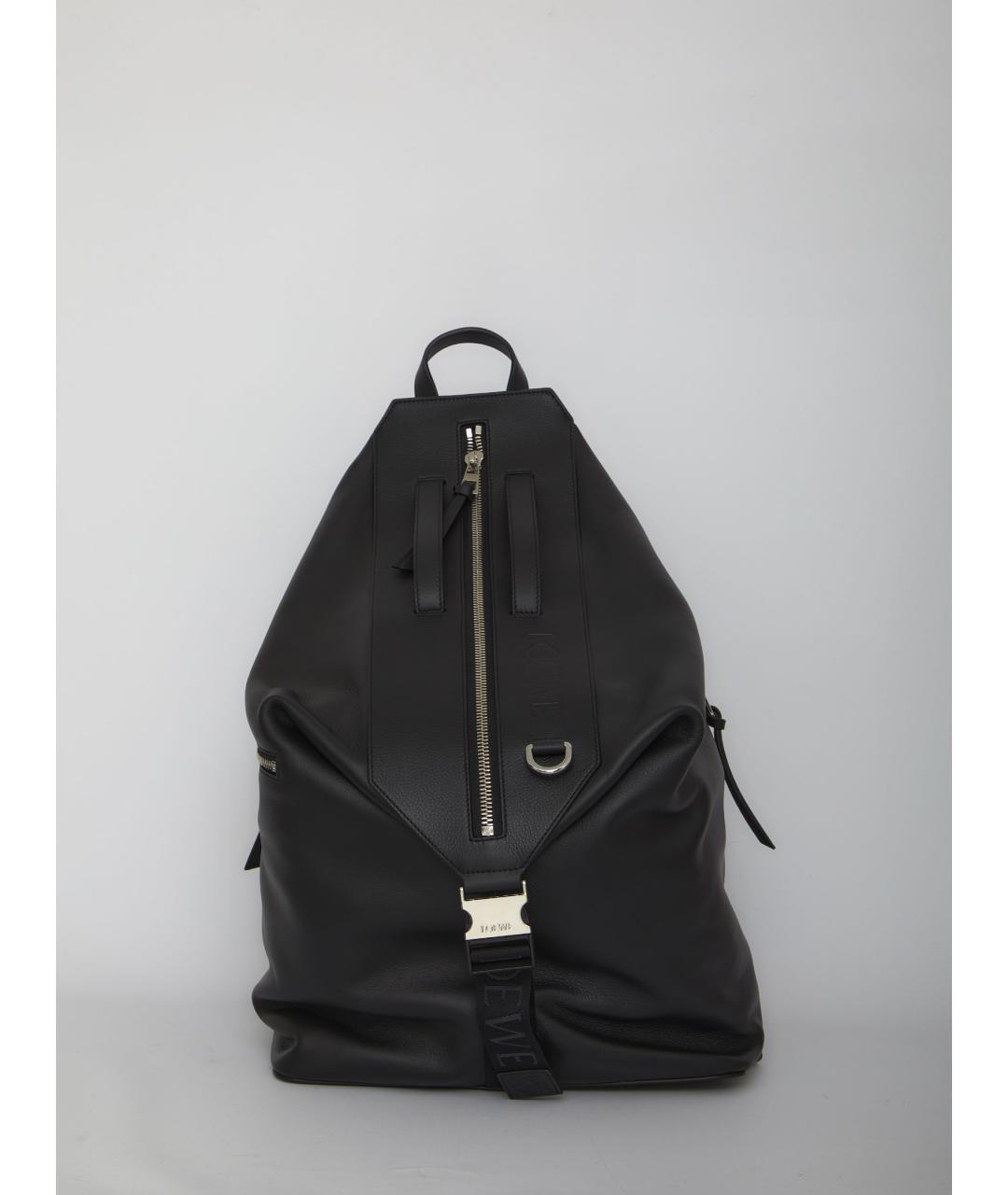 LOEWE Черный кожаный рюкзак, фото 6