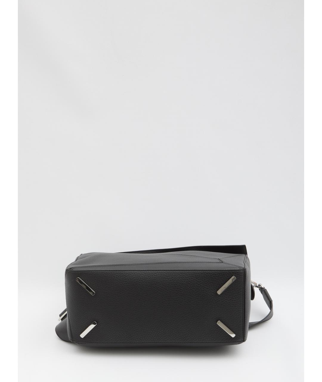 LOEWE Черная кожаная сумка на плечо, фото 3