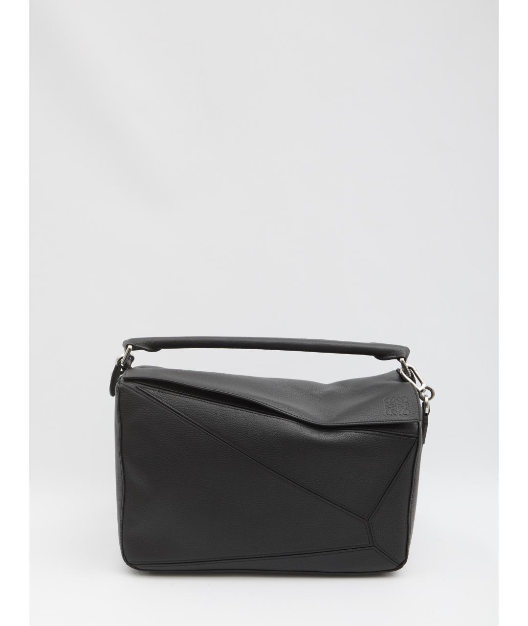 LOEWE Черная кожаная сумка на плечо, фото 5