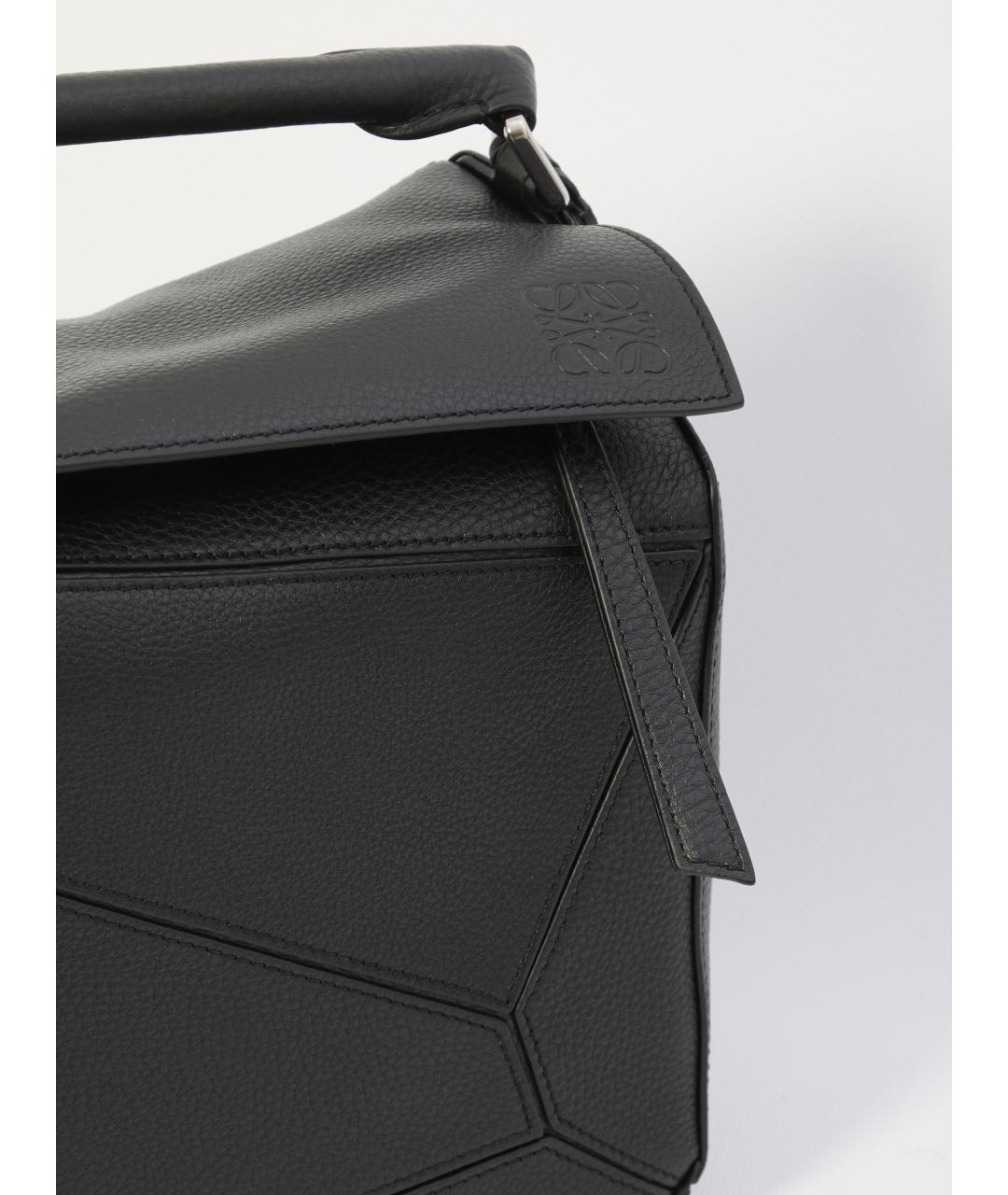 LOEWE Черная кожаная сумка на плечо, фото 4