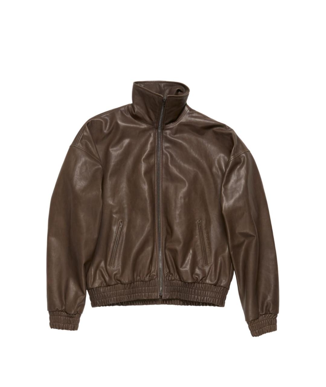 ACNE STUDIOS Коричневая кожаная куртка, фото 1