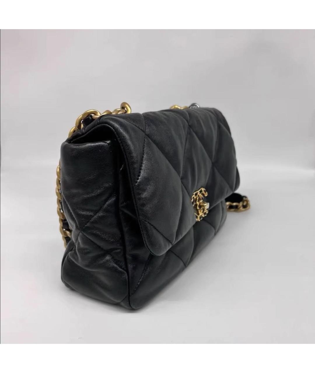 CHANEL Черная кожаная сумка через плечо, фото 2
