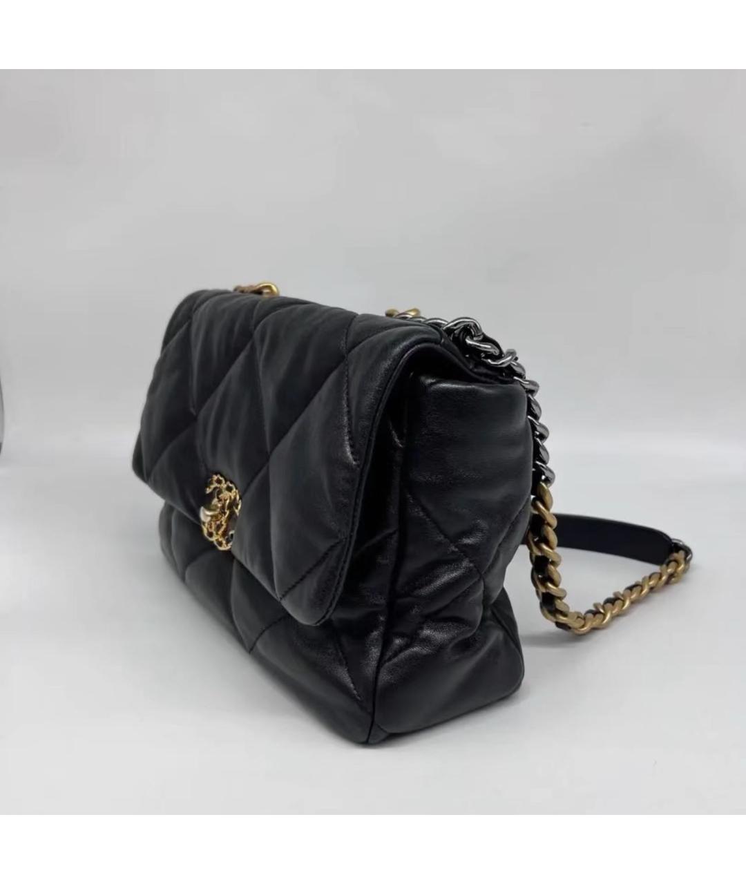 CHANEL Черная кожаная сумка через плечо, фото 3