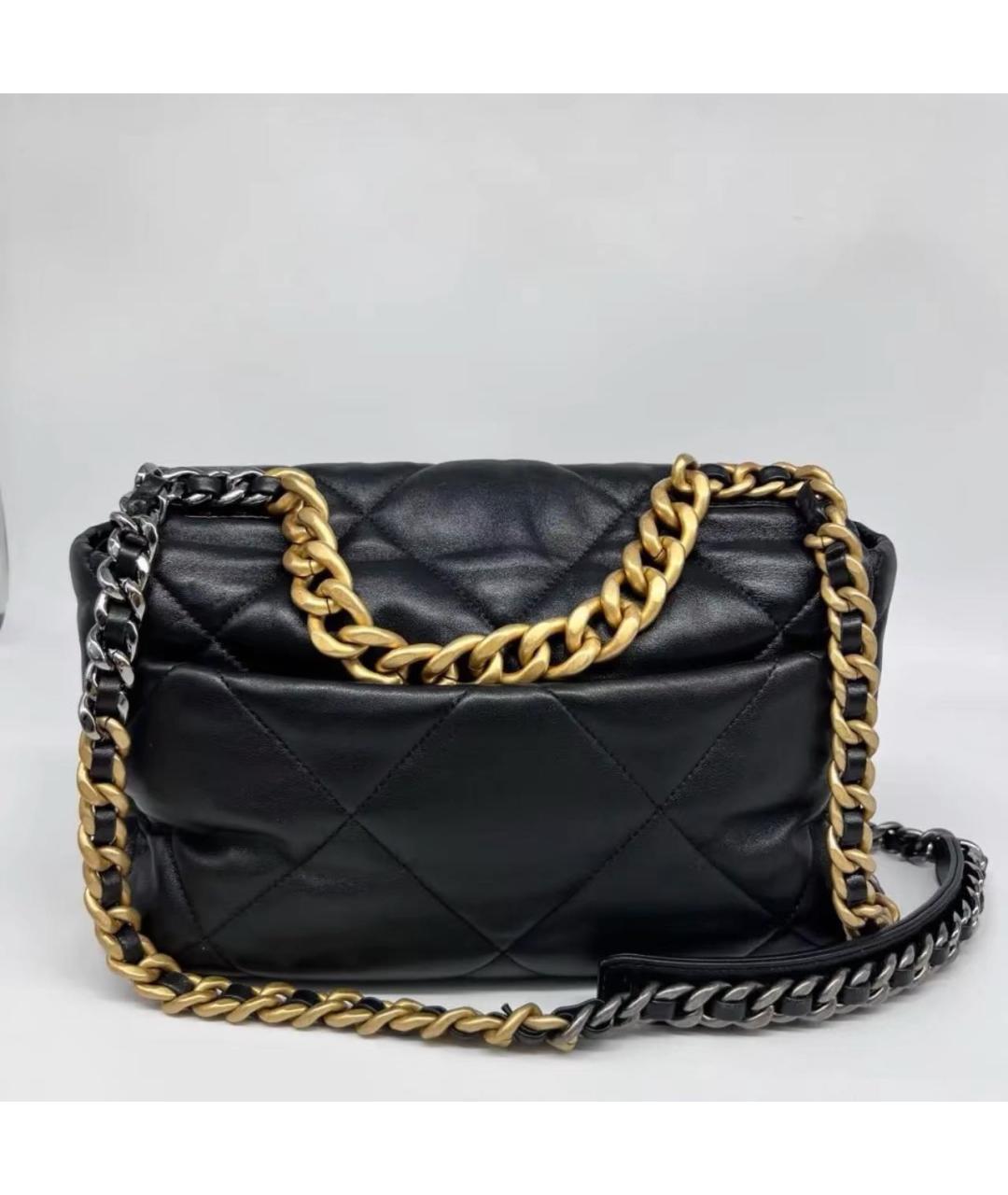 CHANEL Черная кожаная сумка через плечо, фото 5