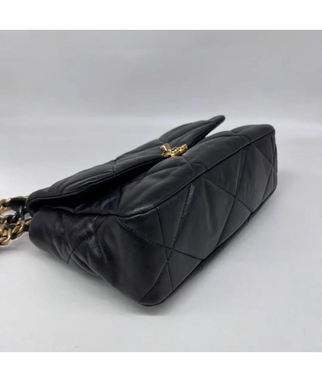 CHANEL Черная кожаная сумка через плечо, фото 8