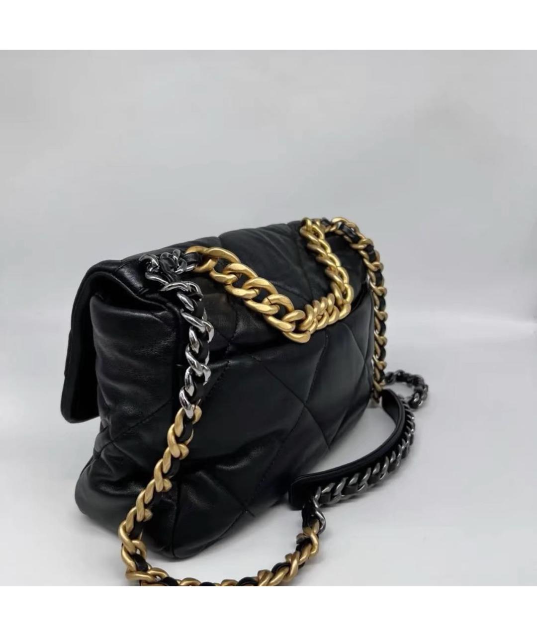 CHANEL Черная кожаная сумка через плечо, фото 4