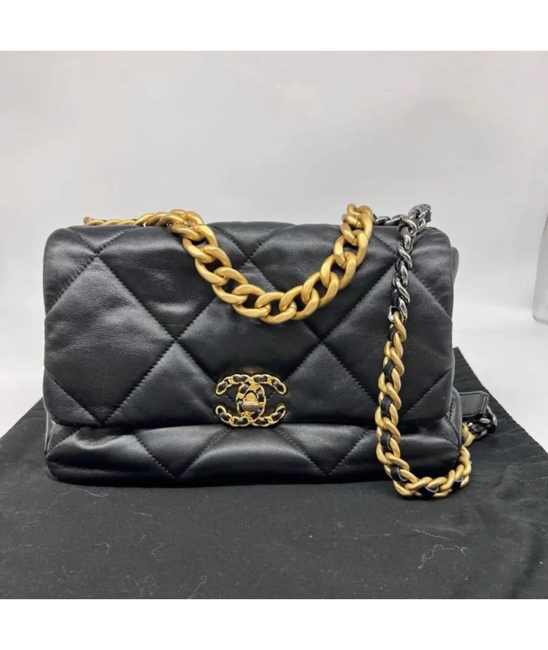 CHANEL Черная кожаная сумка через плечо, фото 9