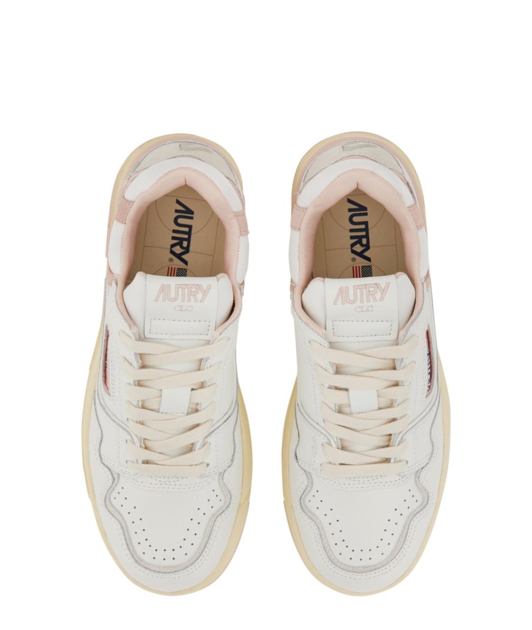 AUTRY Розовые кожаные кроссовки, фото 7