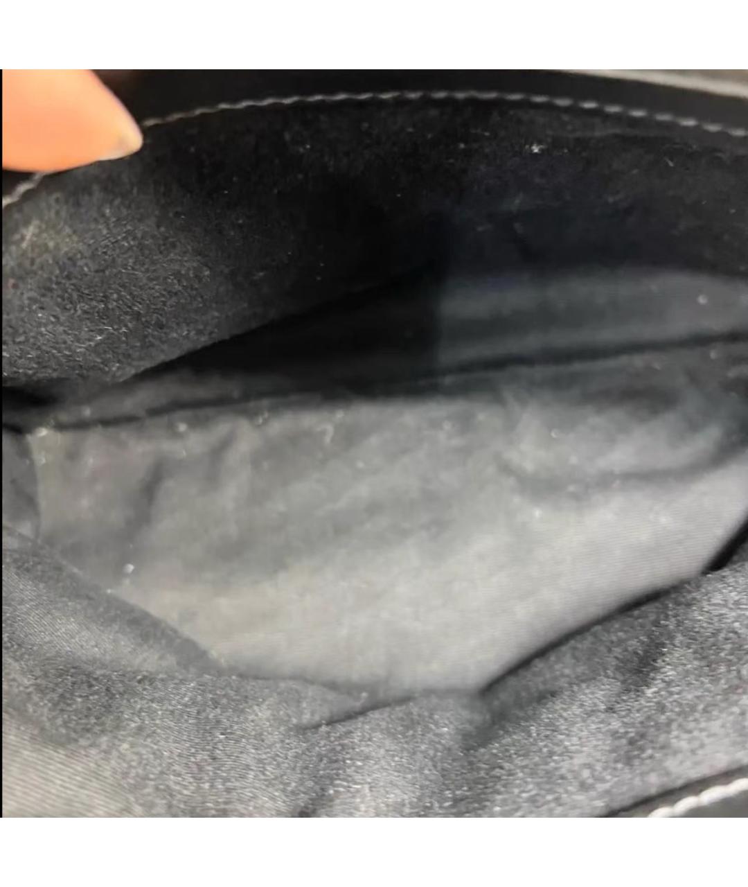 SAINT LAURENT Черная кожаная сумка через плечо, фото 7