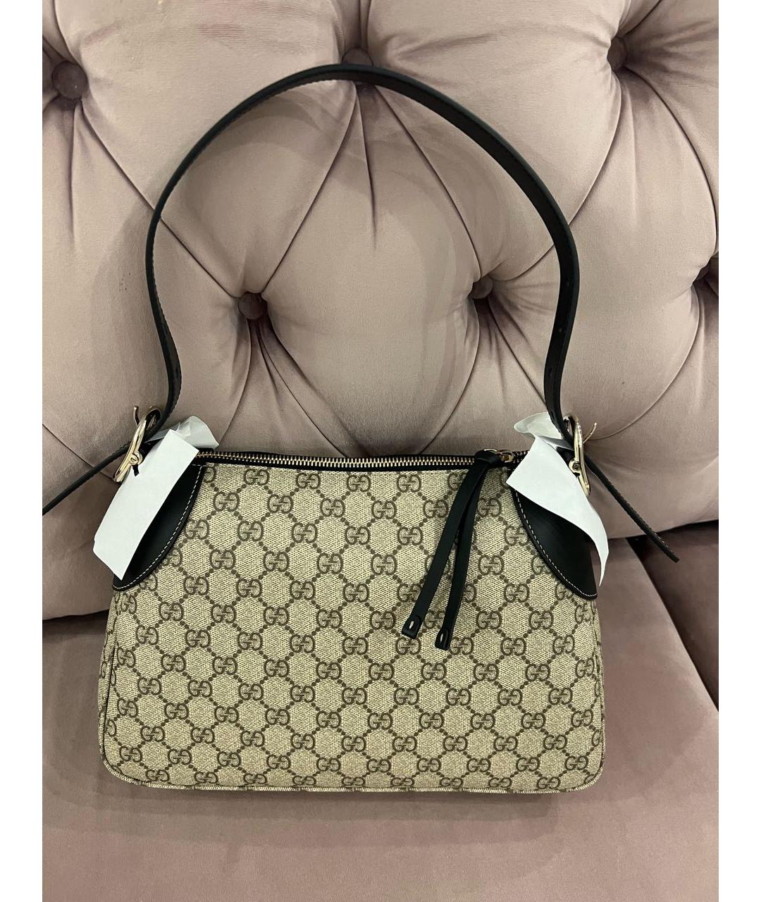 GUCCI Бежевая сумка с короткими ручками, фото 2