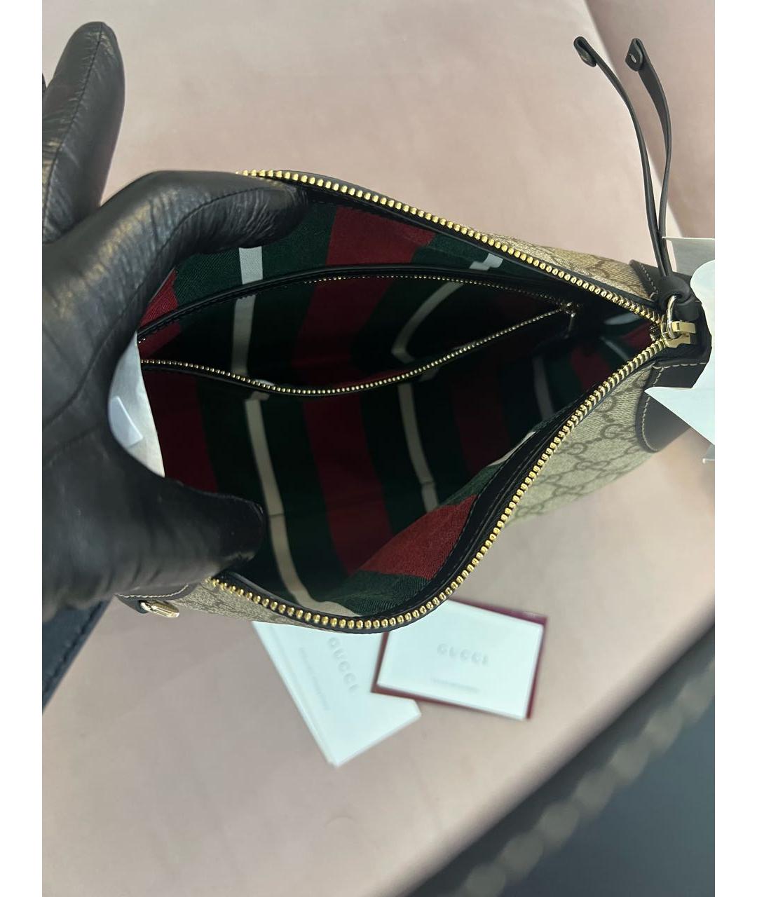 GUCCI Бежевая сумка с короткими ручками, фото 3