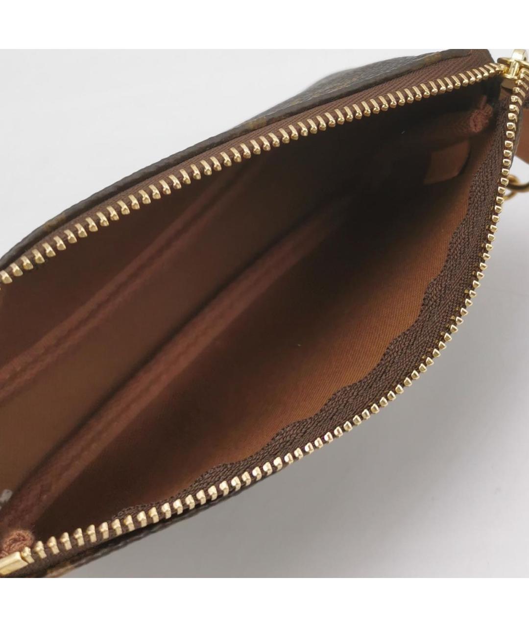 LOUIS VUITTON Коричневая кожаная сумка через плечо, фото 6