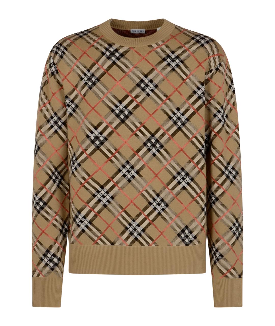 BURBERRY Мульти шерстяной джемпер / свитер, фото 1
