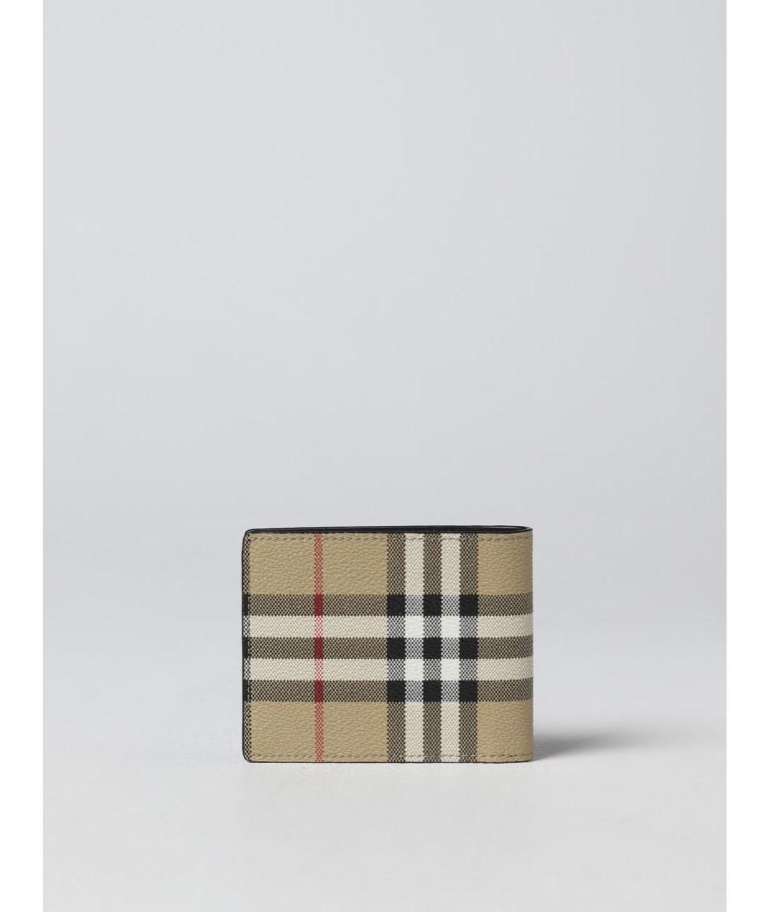 BURBERRY Бежевый кожаный кошелек, фото 2