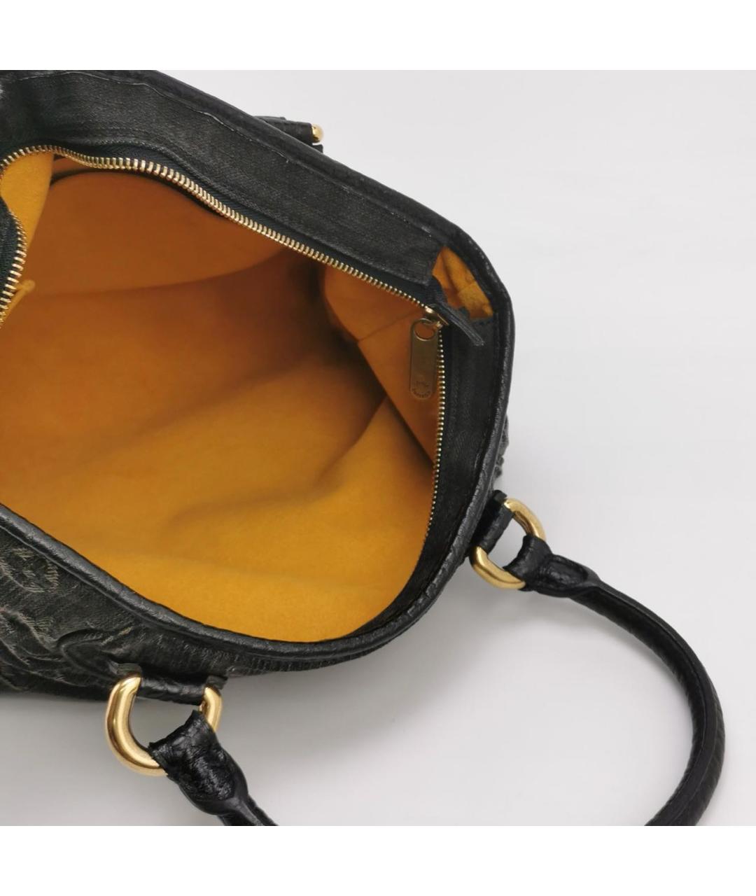 LOUIS VUITTON Черная деним сумка с короткими ручками, фото 6