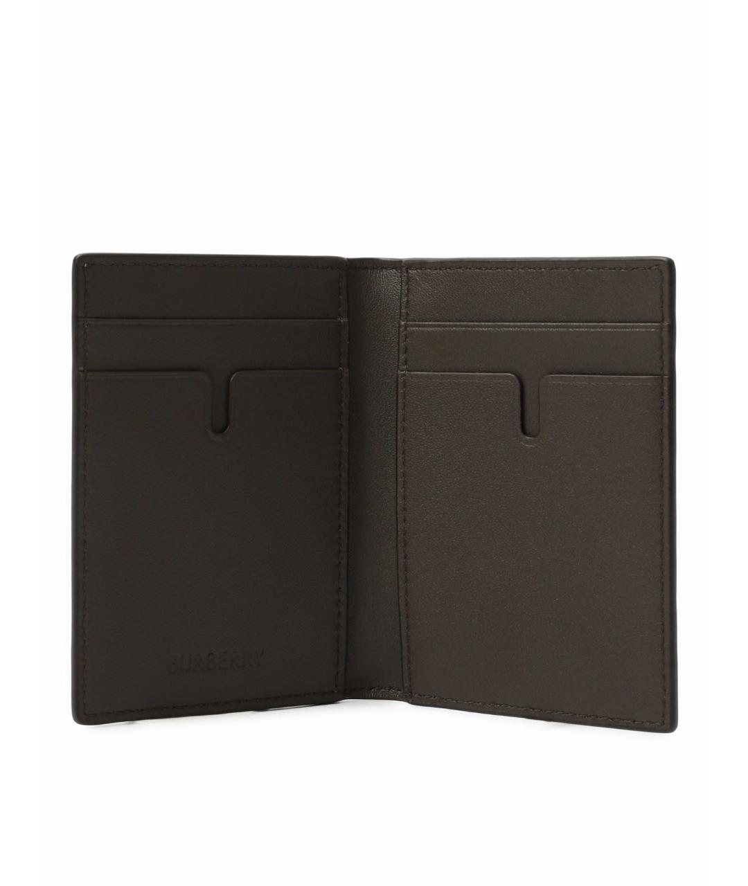 BURBERRY Черный кожаный кардхолдер, фото 3