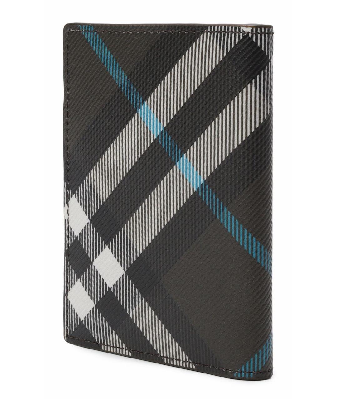 BURBERRY Черный кожаный кардхолдер, фото 2