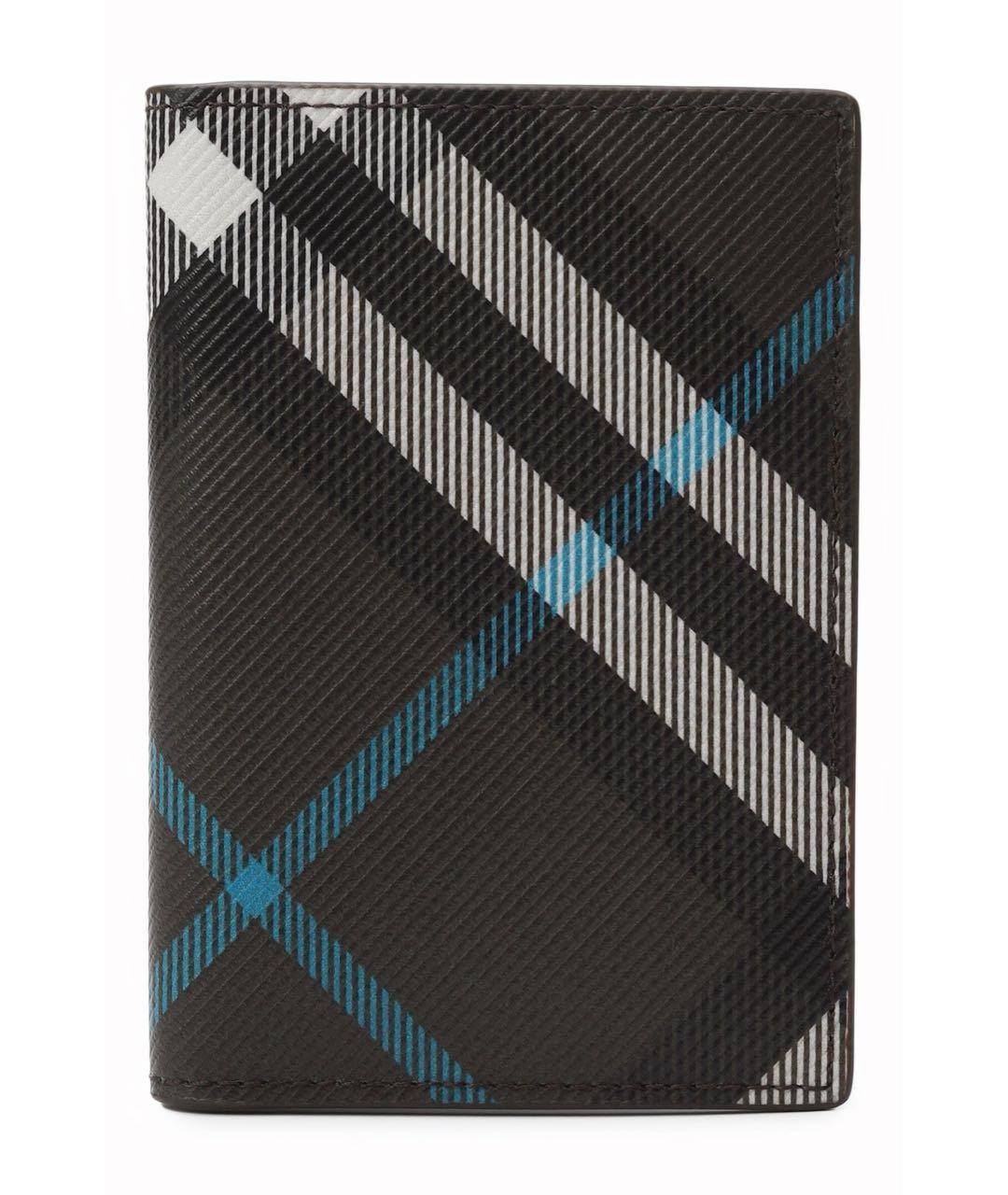 BURBERRY Черный кожаный кардхолдер, фото 1