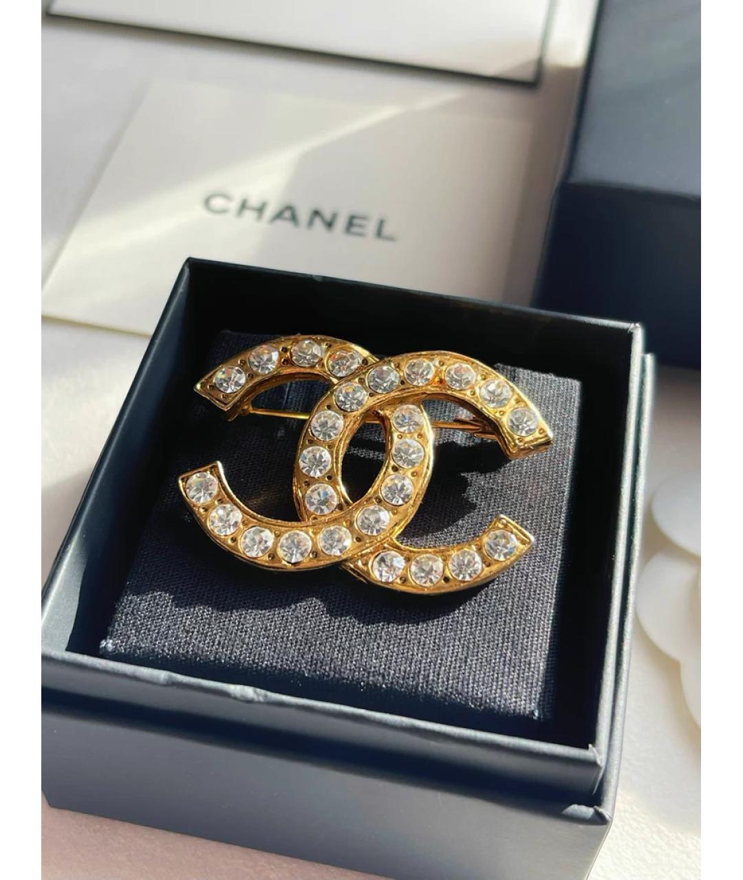 CHANEL Золотая позолоченная булавка / брошь, фото 2