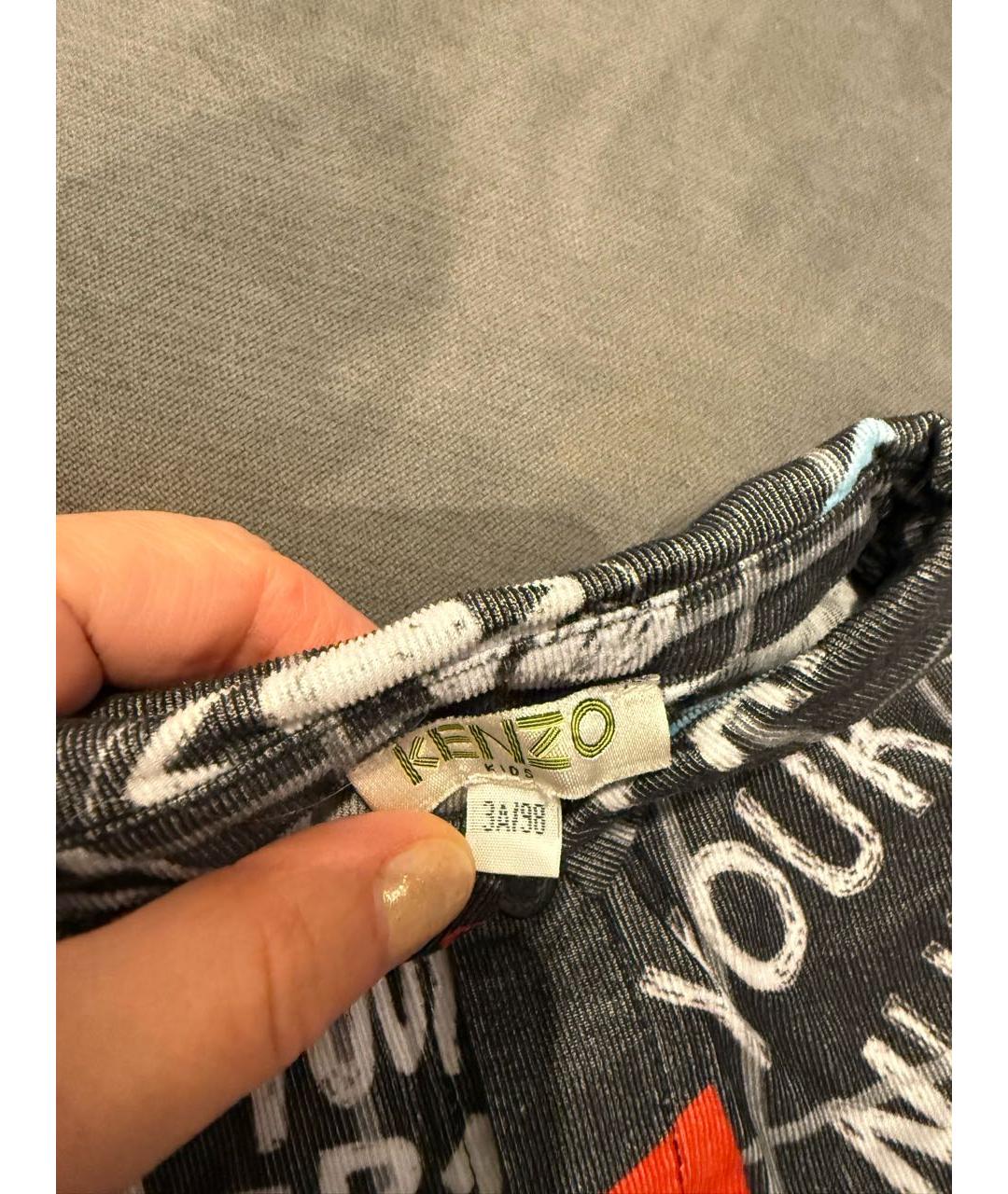 KENZO Мульти хлопковая детская рубашка, фото 3