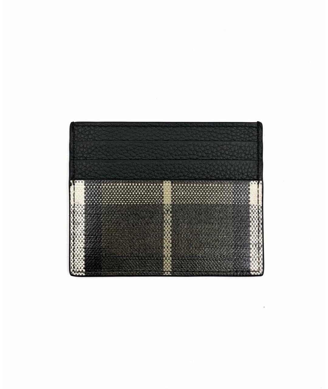 BURBERRY Черный кожаный кардхолдер, фото 4