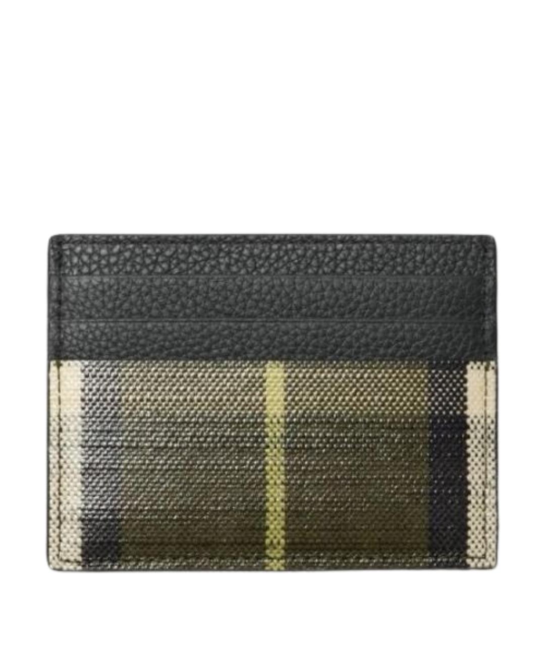 BURBERRY Черный кожаный кардхолдер, фото 1