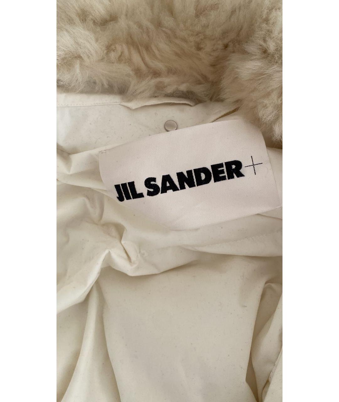 JIL SANDER Белая хлопковая парка, фото 3