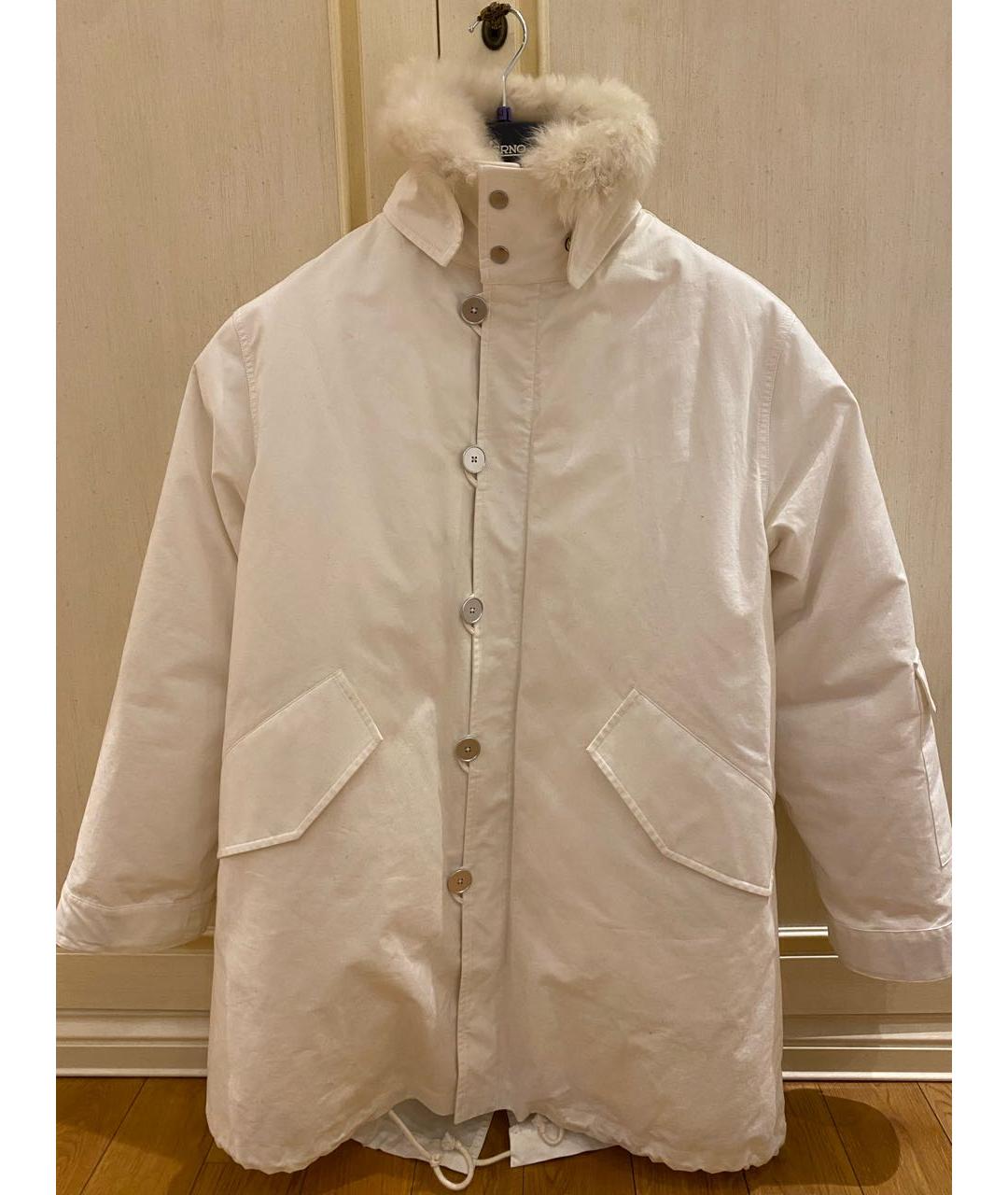 JIL SANDER Белая хлопковая парка, фото 9