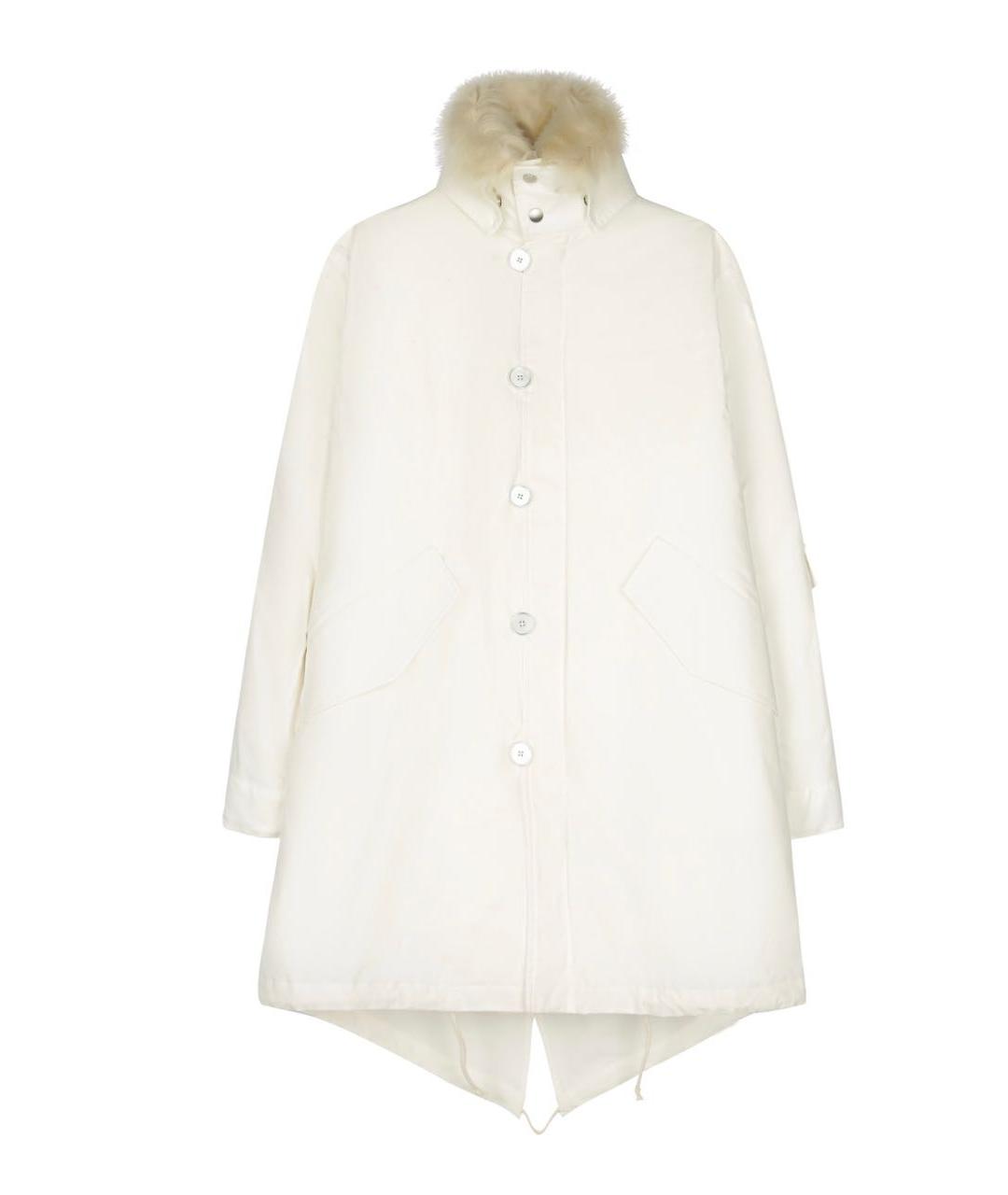 JIL SANDER Белая хлопковая парка, фото 8