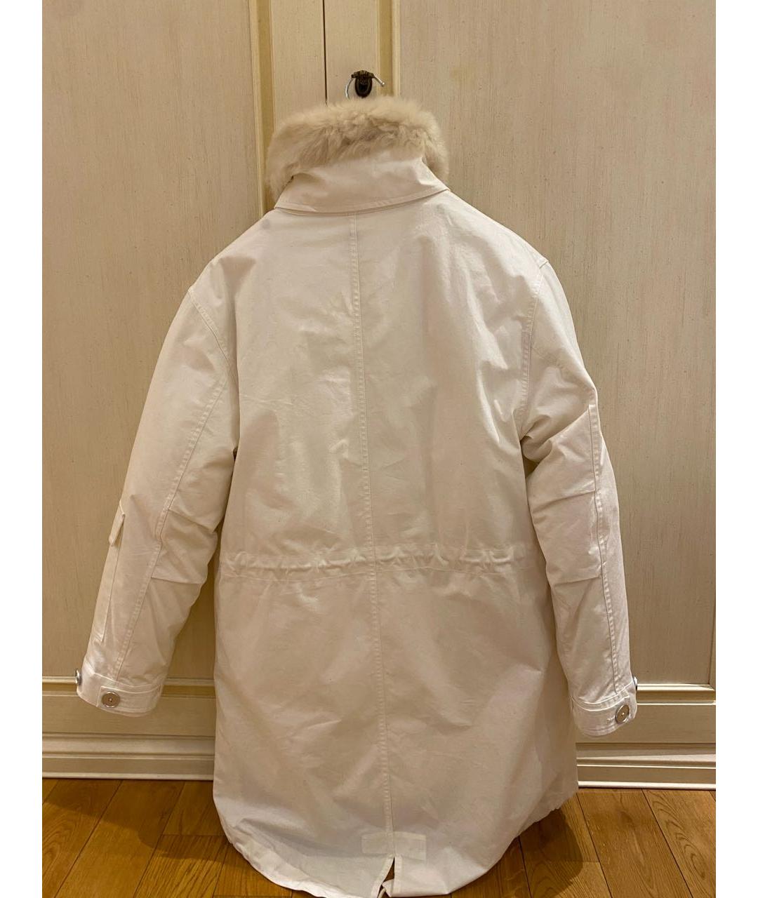 JIL SANDER Белая хлопковая парка, фото 2