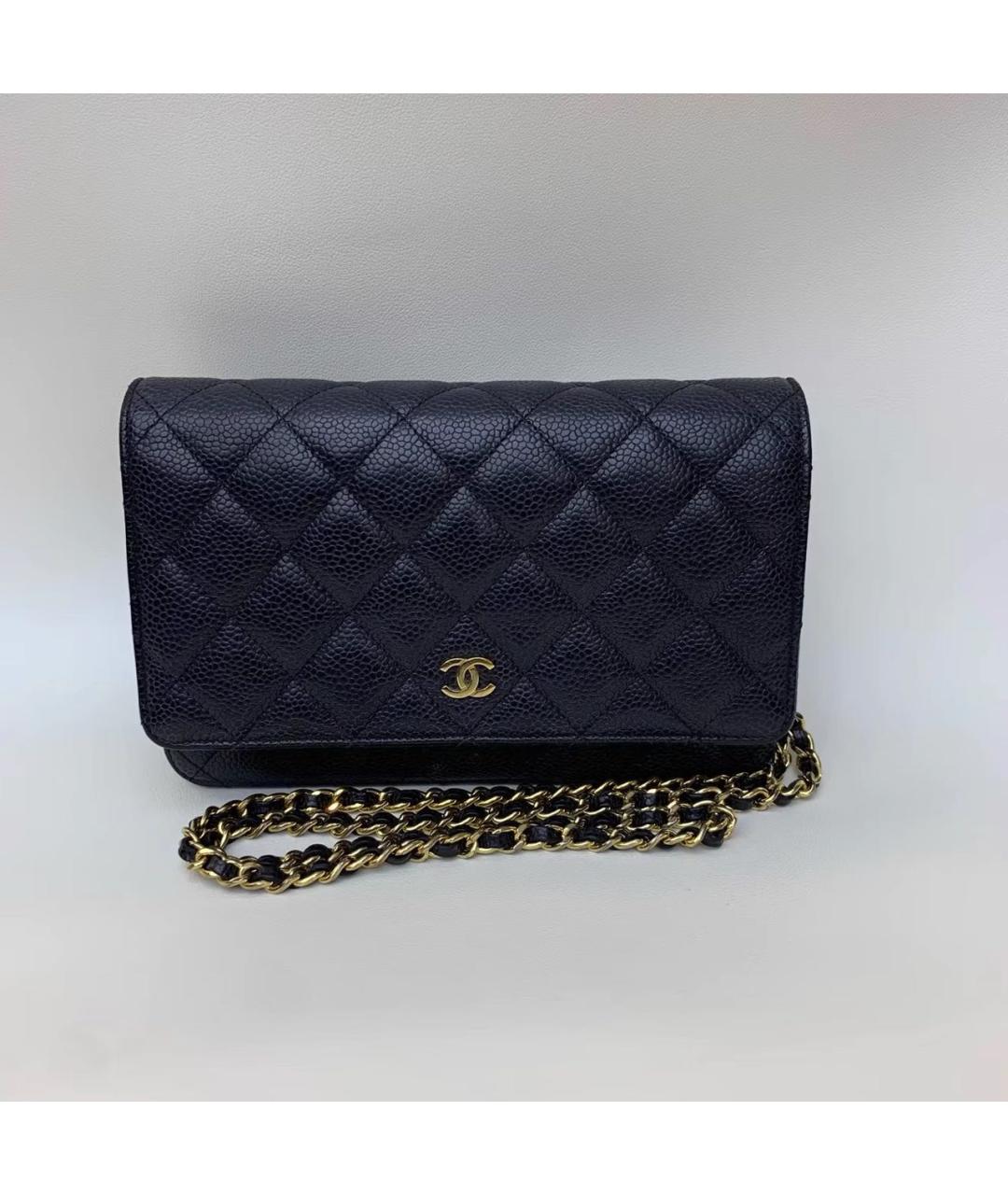 CHANEL Черная кожаная сумка через плечо, фото 9