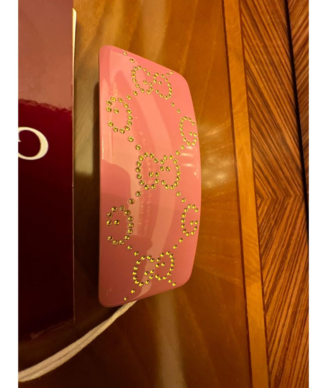 GUCCI Розовая заколка, фото 9