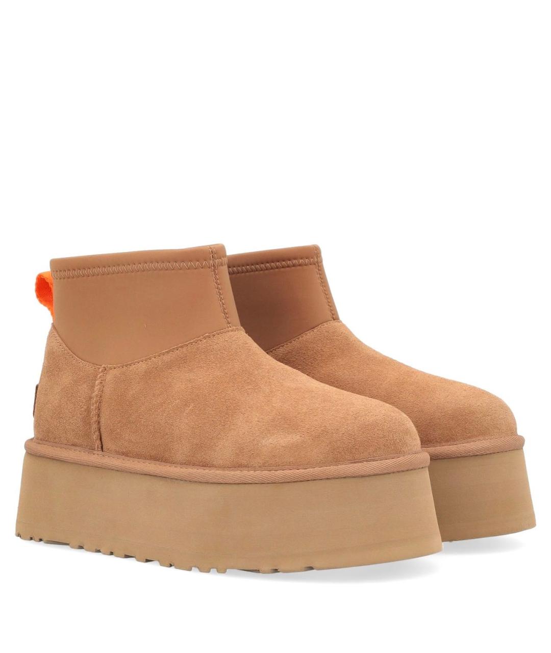 UGG AUSTRALIA Бежевые замшевые ботинки, фото 4