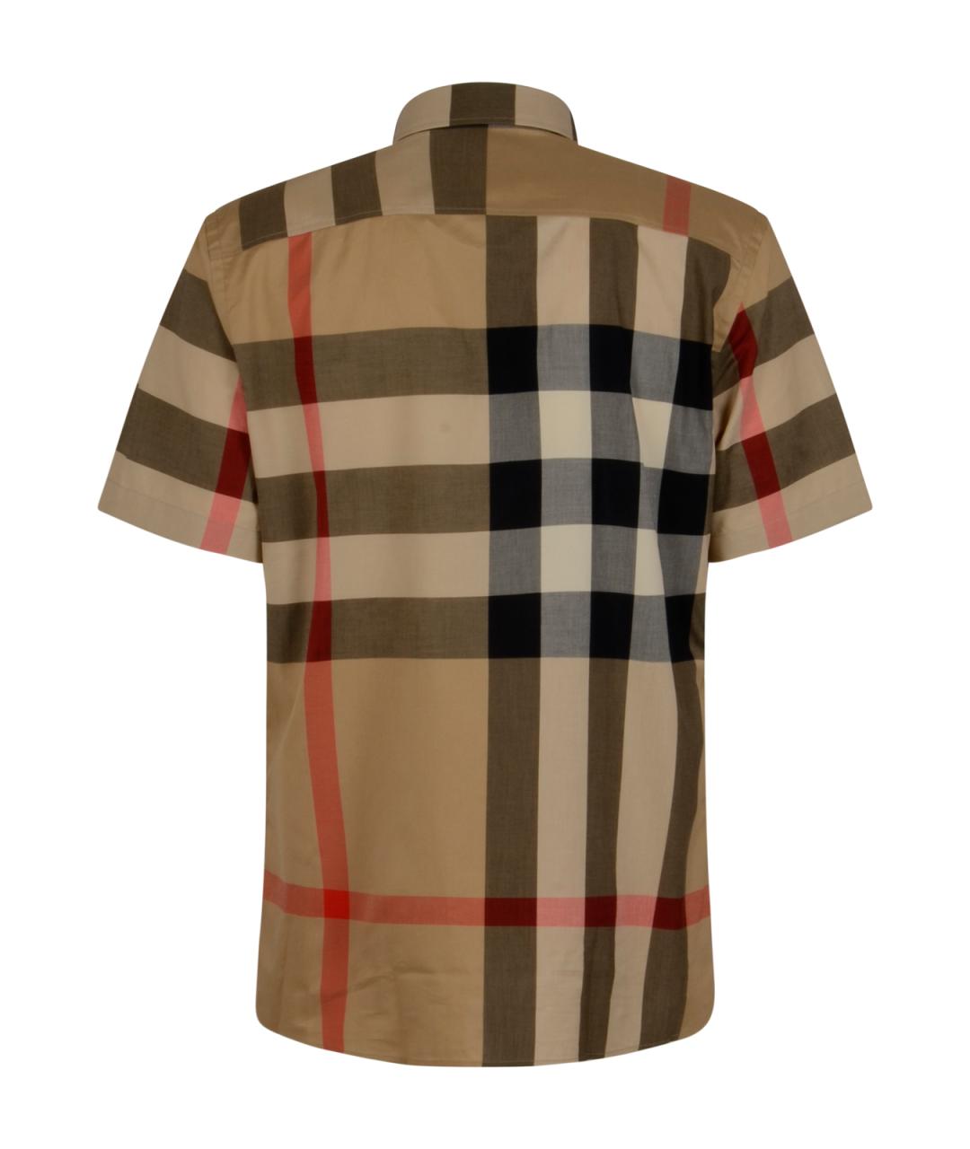 BURBERRY Бежевая хлопковая кэжуал рубашка, фото 2