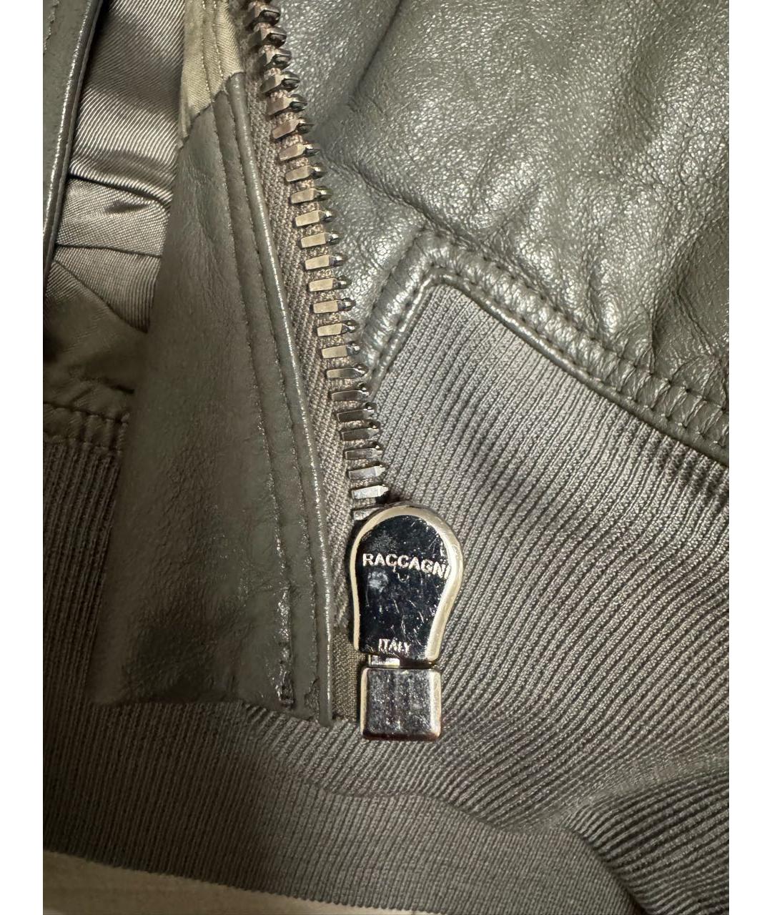 RICK OWENS Антрацитовая кожаная куртка, фото 4