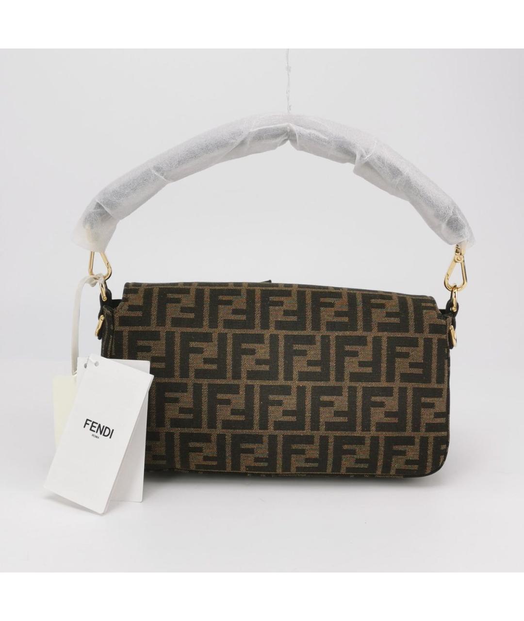 FENDI Коричневая сумка через плечо, фото 4