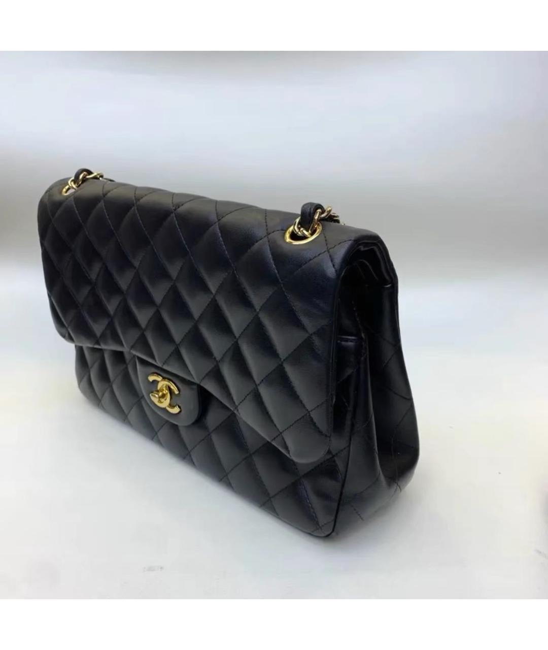 CHANEL Черная кожаная сумка через плечо, фото 3