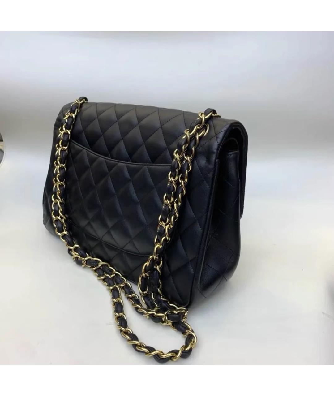 CHANEL Черная кожаная сумка через плечо, фото 5