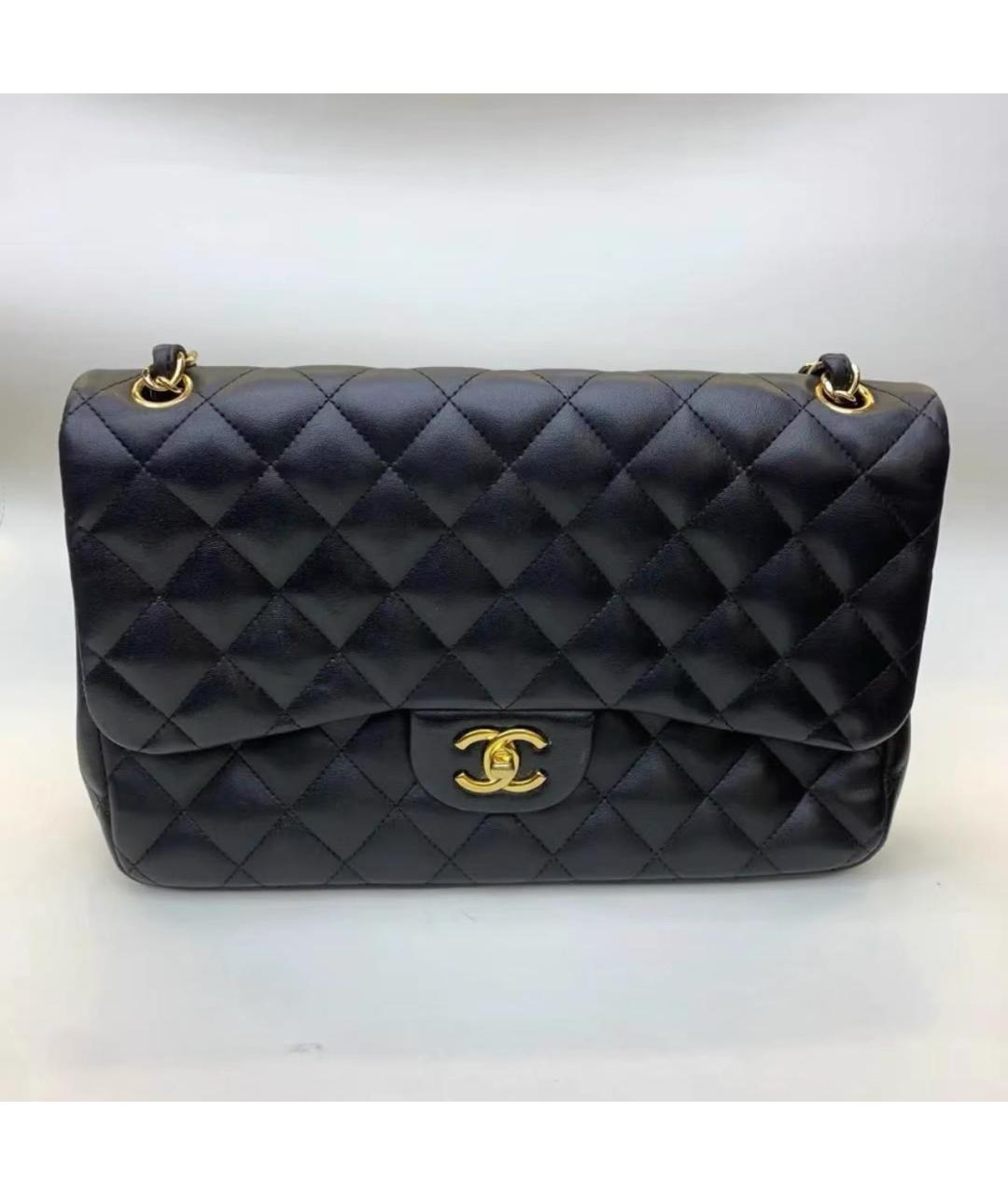 CHANEL Черная кожаная сумка через плечо, фото 9