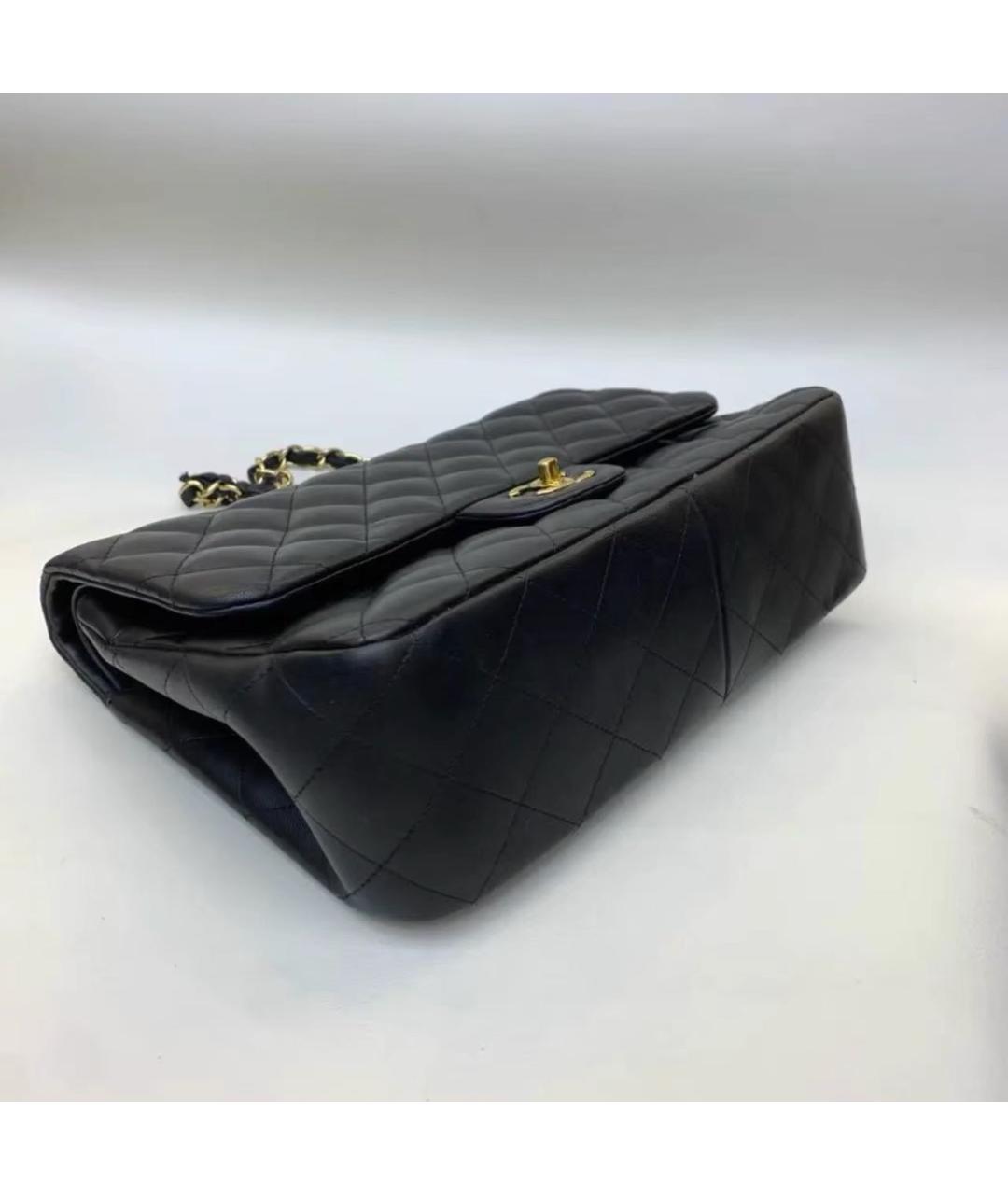CHANEL Черная кожаная сумка через плечо, фото 7