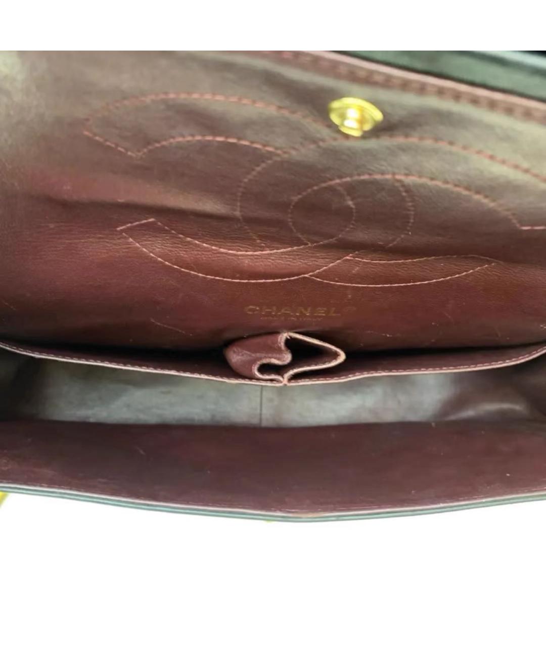 CHANEL Черная кожаная сумка через плечо, фото 8