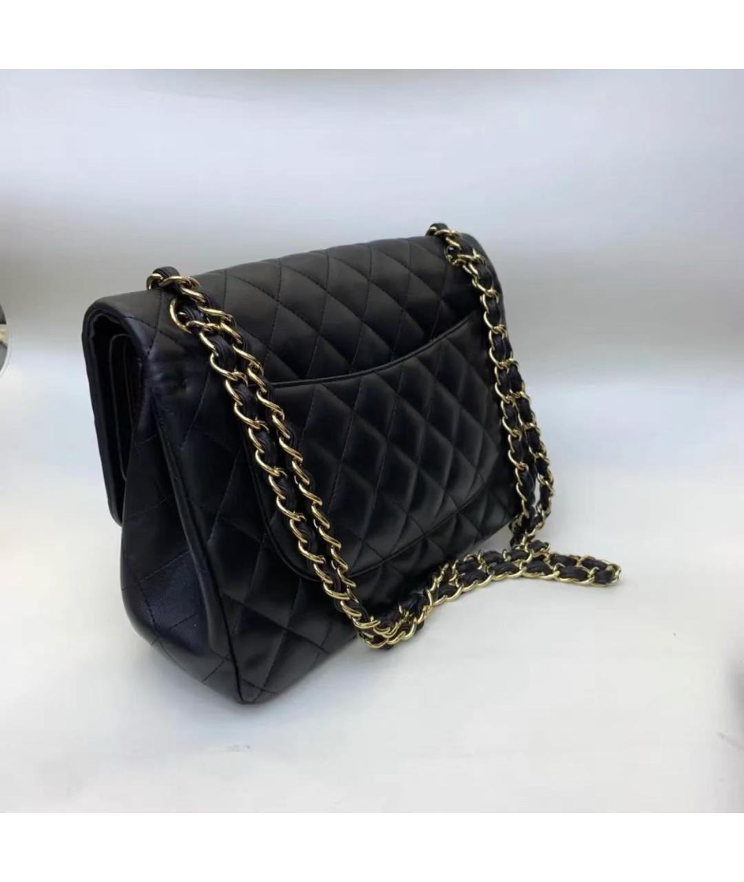 CHANEL Черная кожаная сумка через плечо, фото 4