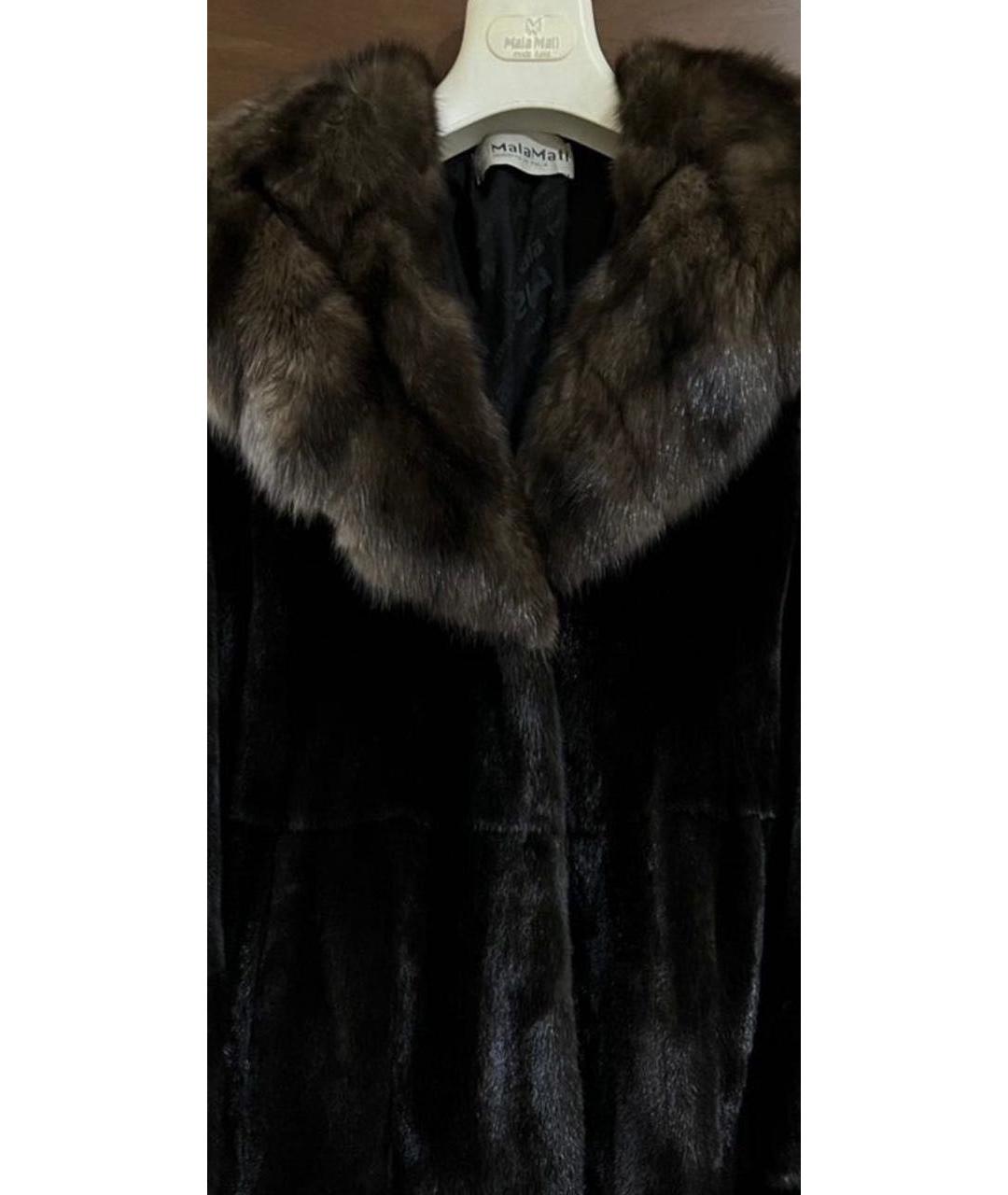 MALA MATI Коричневая меховая шуба, фото 4