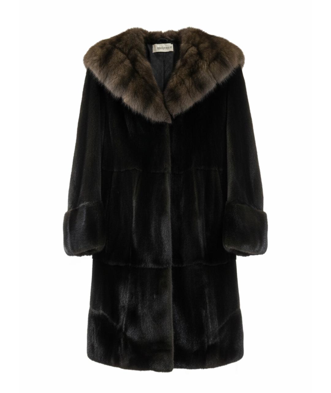MALA MATI Коричневая меховая шуба, фото 1